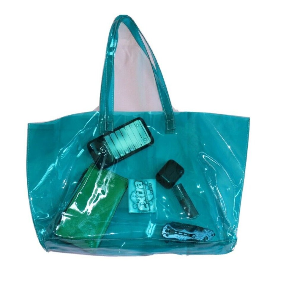 Clear Neon Beach Vinyl Jelly Pink Blue Green Yello